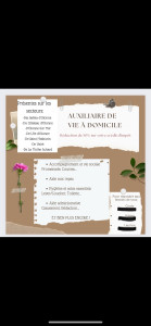 Photo de galerie - Auxiliaire de vie à domicile disponible pour vous apporter notre aide selon vos différents besoins. 