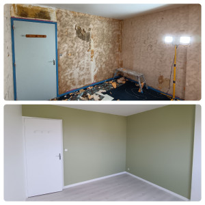 Photo de galerie - Renovation complète d'une chambre