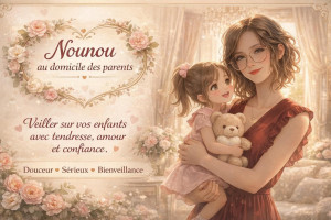 Photo de galerie - Disponible pour la garde d’enfants, l’aide éducative et l’accompagnement scolaire.