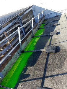 Photo de galerie - Recherche d'infiltration d'eau avec eau coloré 