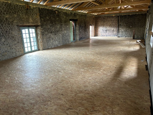 Photo de galerie - Réalisations d’un plancher bois et solivage 