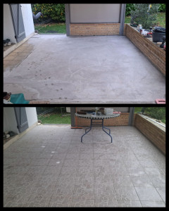 Photo de galerie - Pose de carrelage avec joint