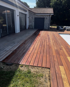 Photo de galerie - Réflexion terrasse bois exotique 