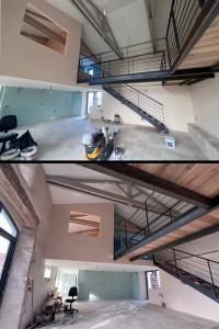 Photo de galerie - Peinture en badigeon de chaux 