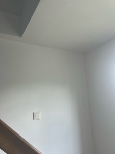 Photo de galerie - Rebouchage de trou + enduit + peinture 