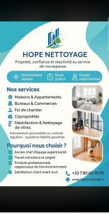 Photo de galerie - Hope nettoyage 