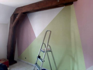 Photo de galerie - Tous travaux peinture ou papier peint carrelage et agencement de maison