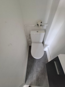 Photo de galerie - Installation d’un wc universel avec sortie horizontal.