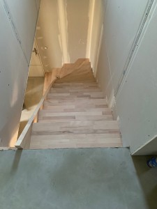 Photo de galerie - Fabrication d'un escalier quart tournant