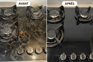 Photo de galerie - Plaque de cuisant grasse , la solution ? produit dégraissant et vinaigre blanc ?