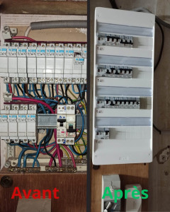 Photo de galerie - Rénovation et mise au norme tableau électrique 