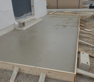 Photo de galerie - Création d’une dalle pour terrasse 