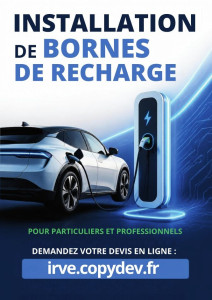 Photo de galerie - Installation de bornes de charges