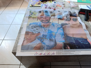 Photo de galerie - Réalisation perle painting 
