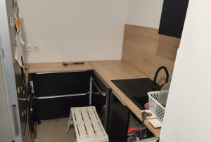 Photo de galerie - Montage et Installation Meubles Cuisine + Découpe plan de travail et Crédence + Installation électroménager