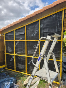 Photo de galerie - Abri de jardin ossature bois