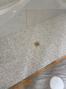 Photo de galerie - Pose de mosaïque