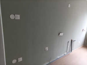 Photo de galerie - Préparation des circuits et raccordements avant intégration d'une cuisine / circuits dédiés four électrique, plaques induction,lave vaisselle etc...