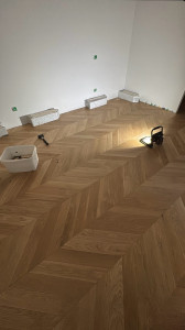 Photo de galerie - Pose de parquet - Revêtement de sol
