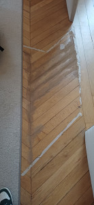 Photo de galerie - Pose de parquet - Revêtement de sol