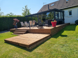 Photo de galerie - Confection de ma terrasse bois 