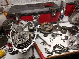 Photo de galerie - Restauration complète moteur Vespa 1968 125 cm3