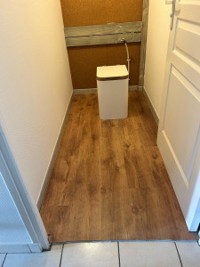 Photo de galerie - Réfection complète d’un toilette équipé en toilette sèche 