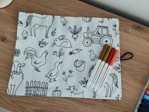 Photo de galerie - Coloriage lavable 