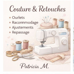 Photo de galerie - Ourlets 
raccommodage 
ajustements 
repassage 