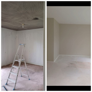 Photo de galerie - Rénovation d'un logement qui à pris feu.