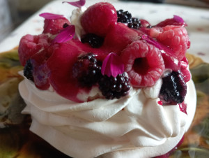 Photo de galerie - Pavlova fruits du jardin 