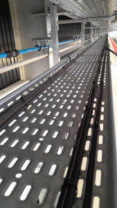 Photo de galerie - Tirage de câbles dans dalle marine, installation complète d’appareillage, descente de câbles, cablage aux TGBT.