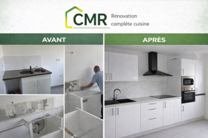 Photo de galerie - Dépose + Pose d'une nouvelle cuisine 
