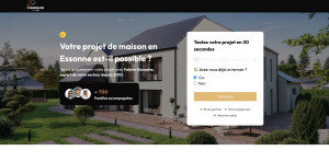 Photo de galerie - Création d'une landing page pour un acteur immobilier
