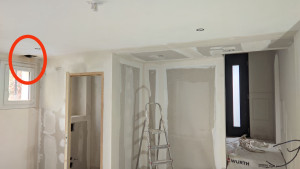 Photo de galerie - Rénovation placo et joint de plaque réalisée 