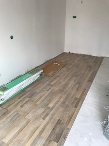 Photo de galerie - Mise en place parquet flottant