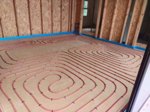 Photo de galerie - Installation d’un plancher chauffant 