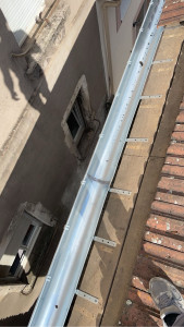 Photo de galerie - Remplacement 22 mètre chêneaux zinc souder 