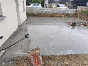 Photo de galerie - Réalisation d'une terrasse de 64 m carré 