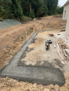Photo de galerie - Réalisation d’une semelle pour un mur 