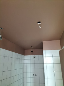 Photo de galerie - Peinture au plafond de la salle de bain 