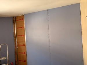 Photo de galerie - Pose de plaque phonique 