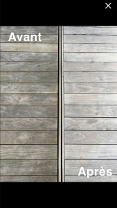 Photo de galerie - Nettoyage Balcon en bois 