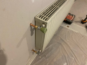 Photo de galerie - Remplacement des raccords de radiateurs.