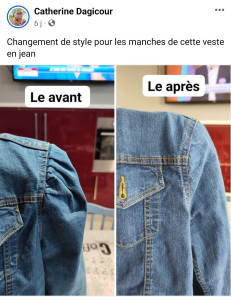 Photo de galerie - J'ai modifié la veste de ma fille 