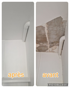 Photo de galerie - Travaux de rénovation de plafond.