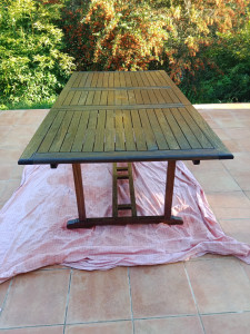 Photo de galerie - Peinture table extérieure 