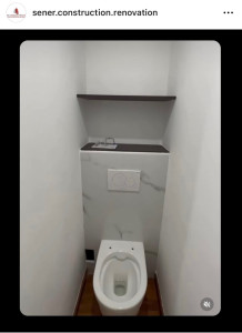 Photo de galerie - Rénovation wc avec la salle de bain