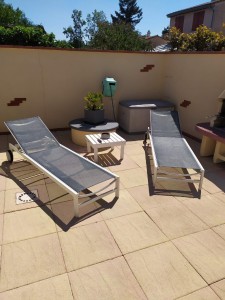 Photo de galerie - Housses de transats effectué 