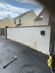 Photo de galerie - Pose De, pilier et ravalement de mur